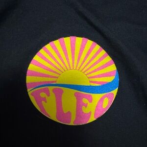 FLEO Black Muscle Tank with White Logo